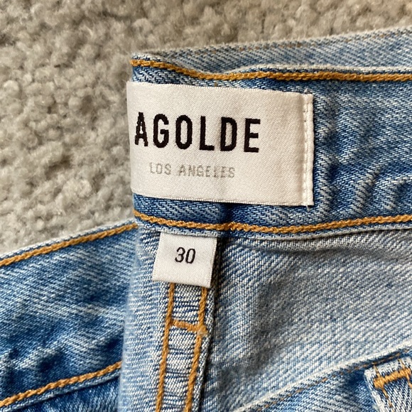 Agolde Wide Leg foldover Jeans! - Picture 2 of 7